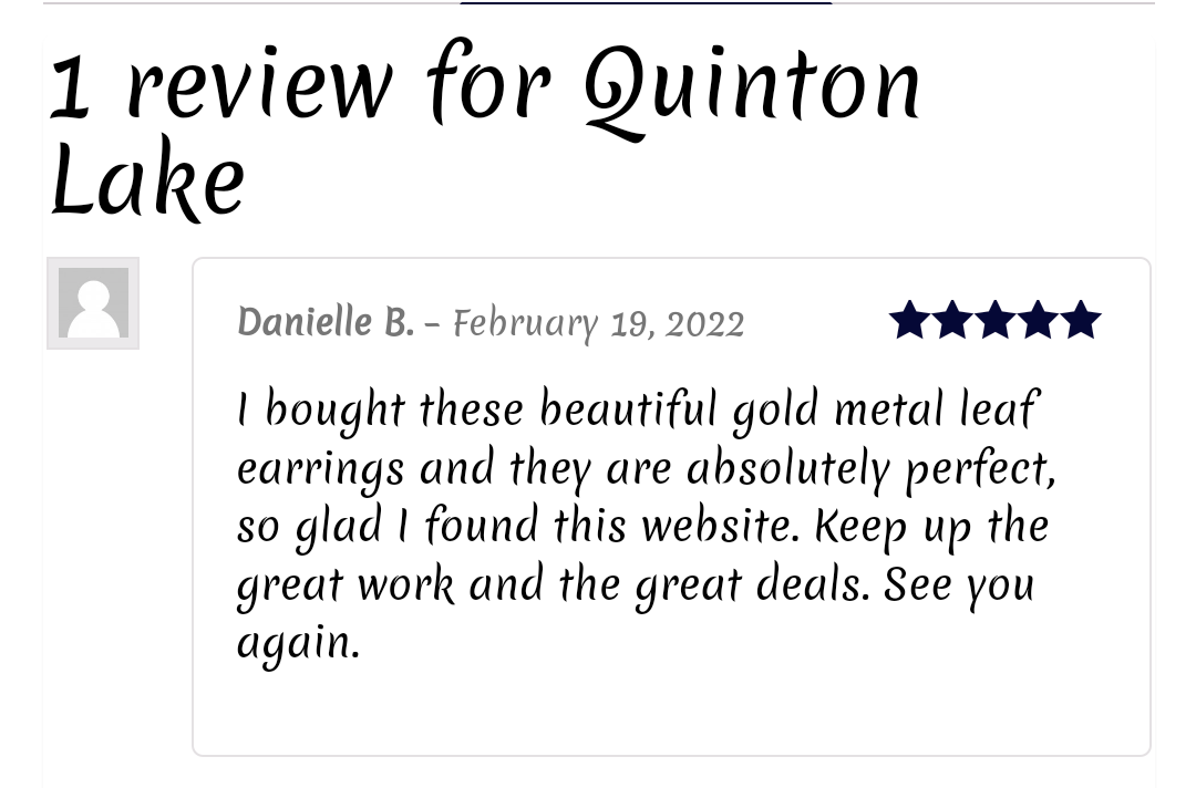 Gold Metal Leaf Earrings - Sale