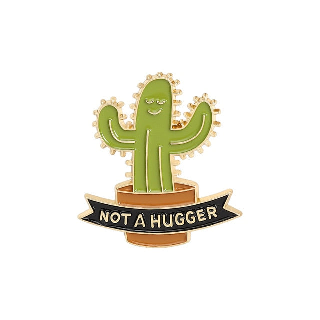 Plant Pin Set  Monstera - If I die water my plants  Cactus - Not a hugger  Green Thumb-  Snake- Crazy Plant Lady