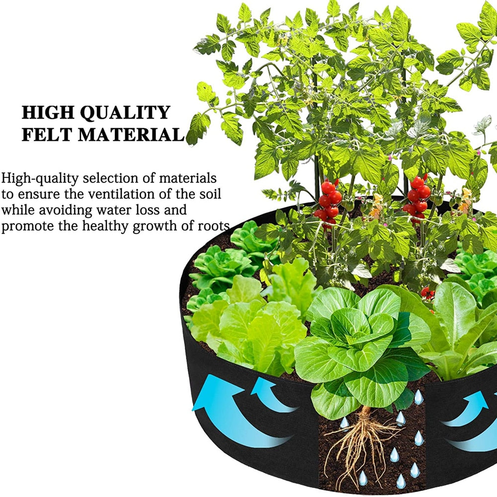 Fabric Plant Pots Grow Bags 25/30/35/40cm Gallon Gardening